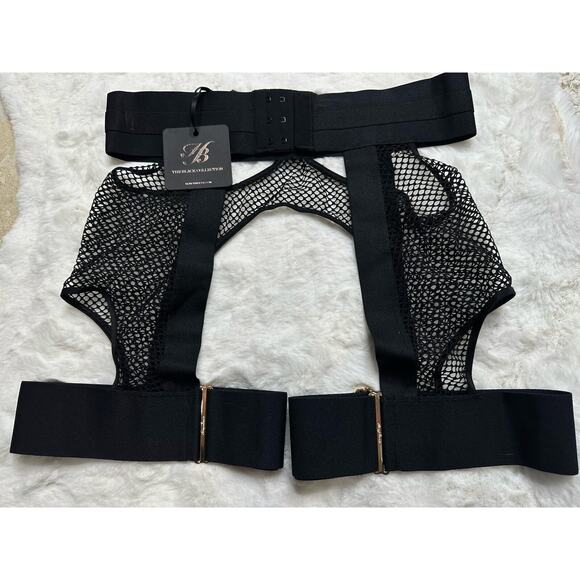RARE🔥 Honey Birdette AXL🖤 Black Fishnet Garter XS - Picture 3 of 3